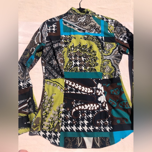 Etro Italian printed button down - Picture 4 of 6